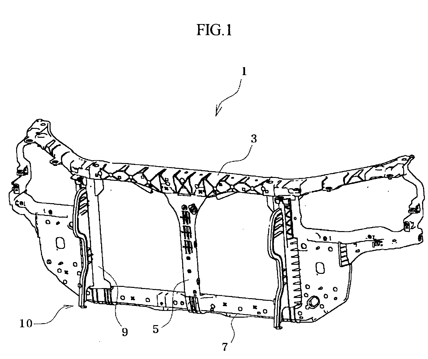 Coupling structure for air guide of front-end module