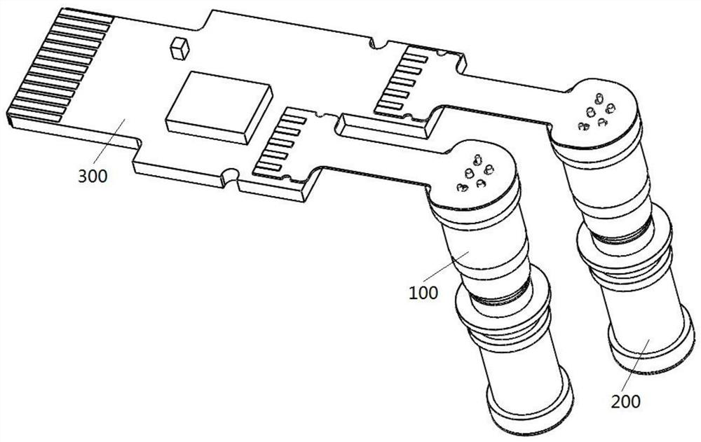 Tool for welding optical device flexible board and PCB