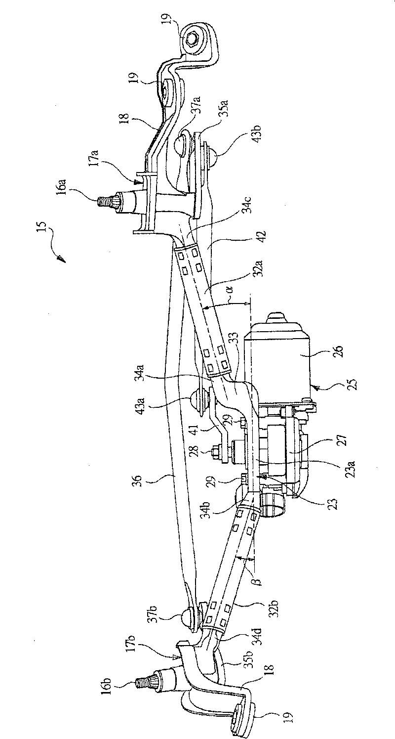 Wiper apparatus for vehicle