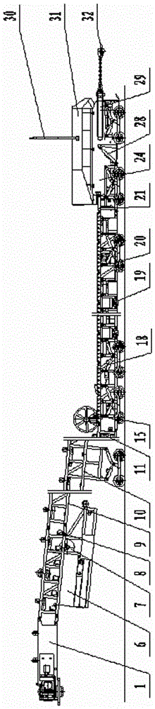 Mine-used large-span adaptive traction self-moving belt loader