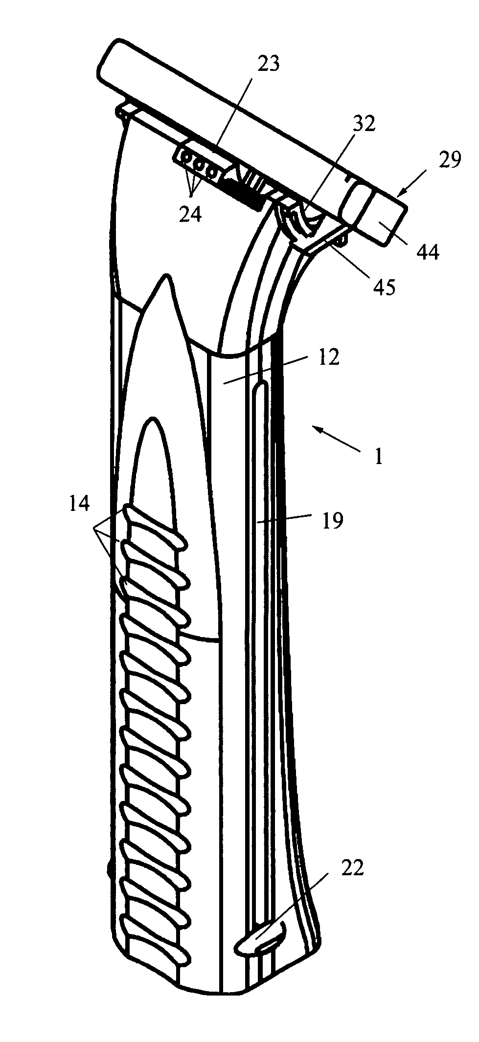 Disposable gel-dispensing razor