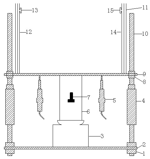 Uniaxial compression creep experiment device and method for soft rock-soil material