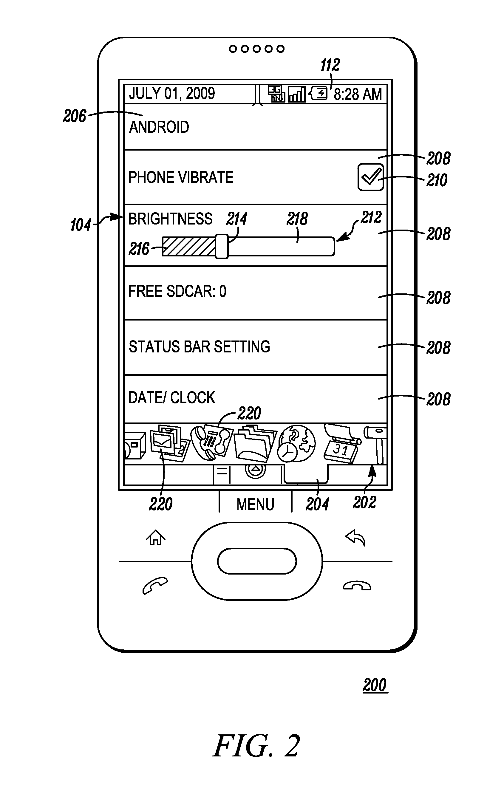 Methods for Status Components at a Wireless Communication Device