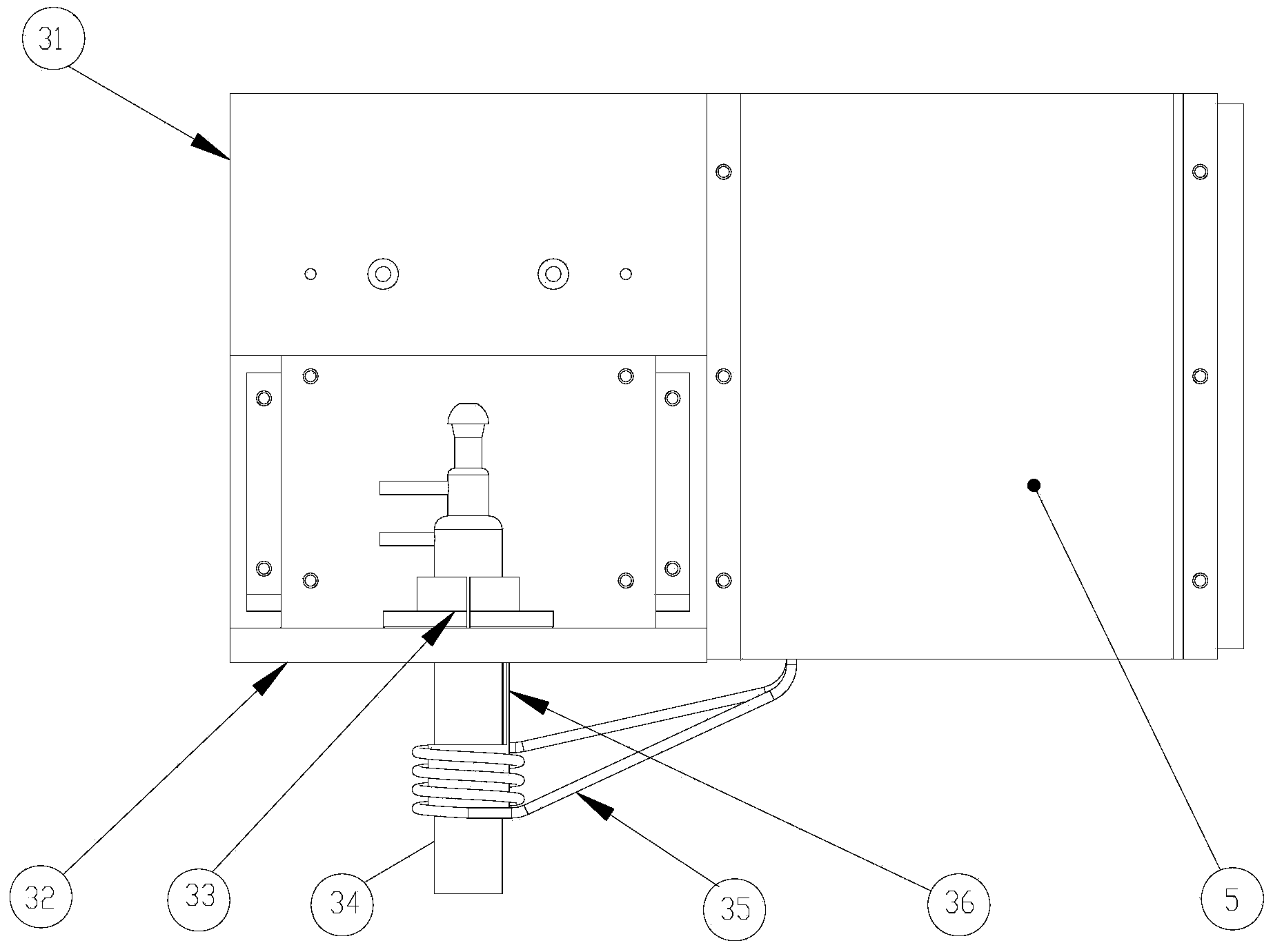 SiC optical material processing device