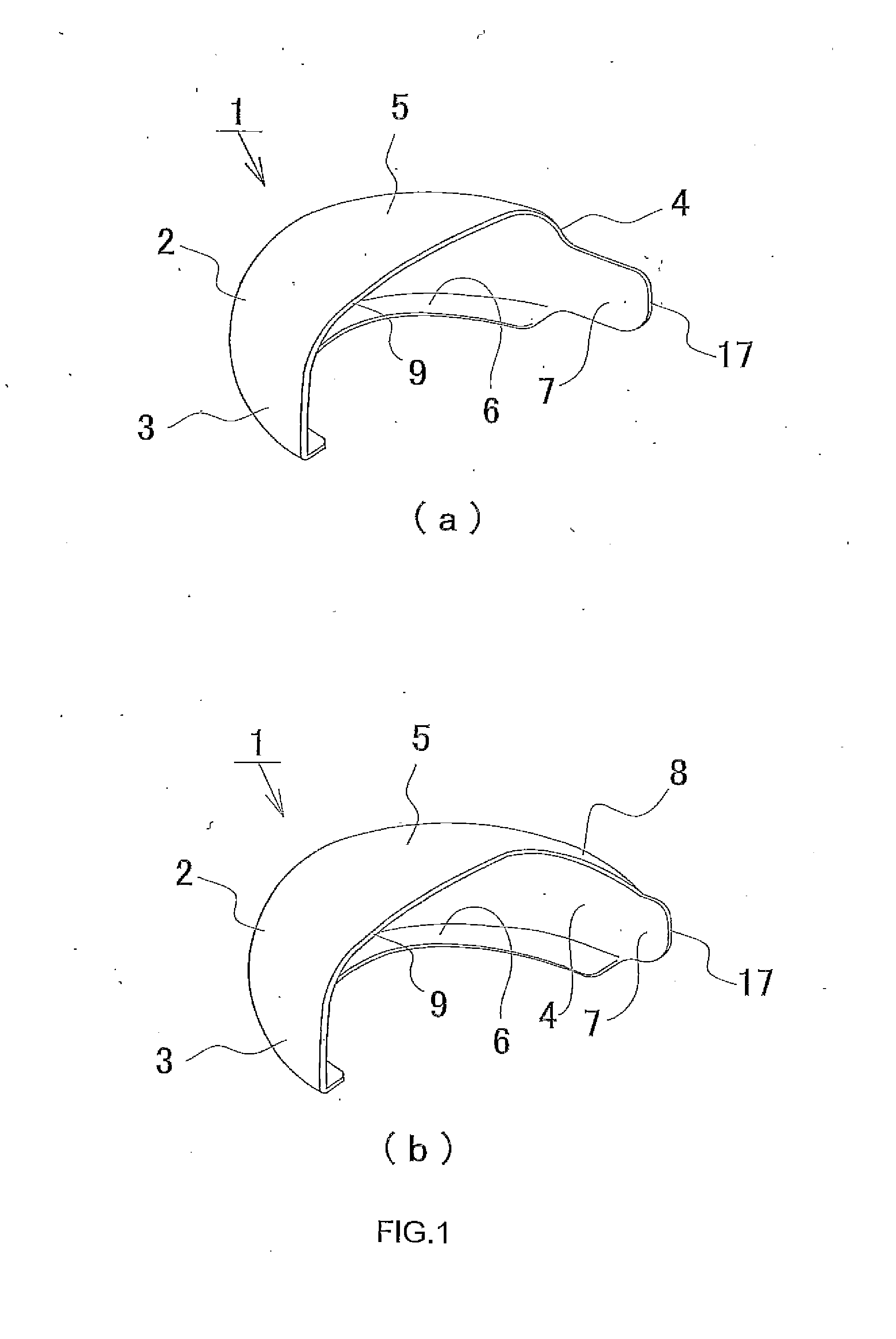 Toe cap and toe cap embedded shoe