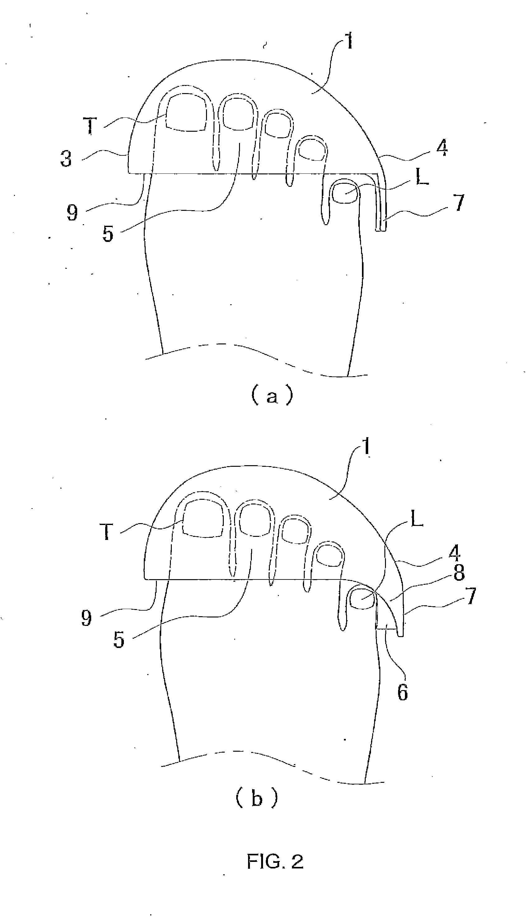 Toe cap and toe cap embedded shoe