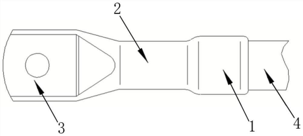 Waterproof terminal wiring terminal and application method thereof