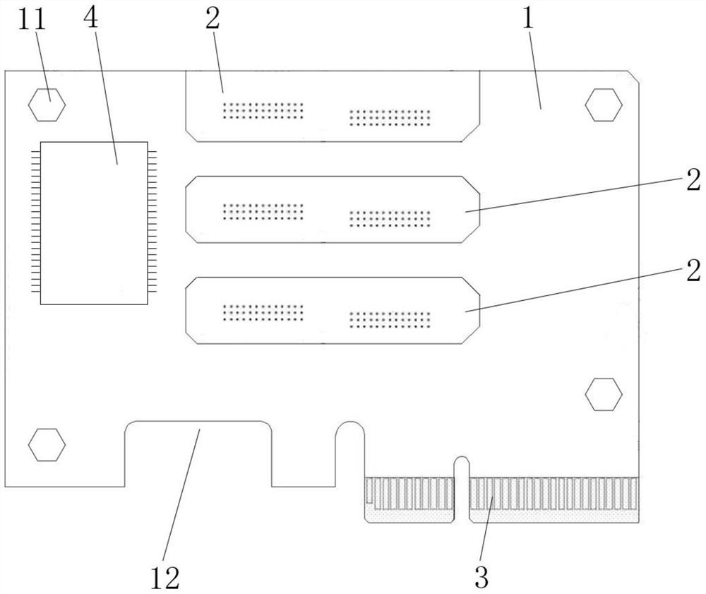 Server, mainboard switching storage module and PCIE signal switching board