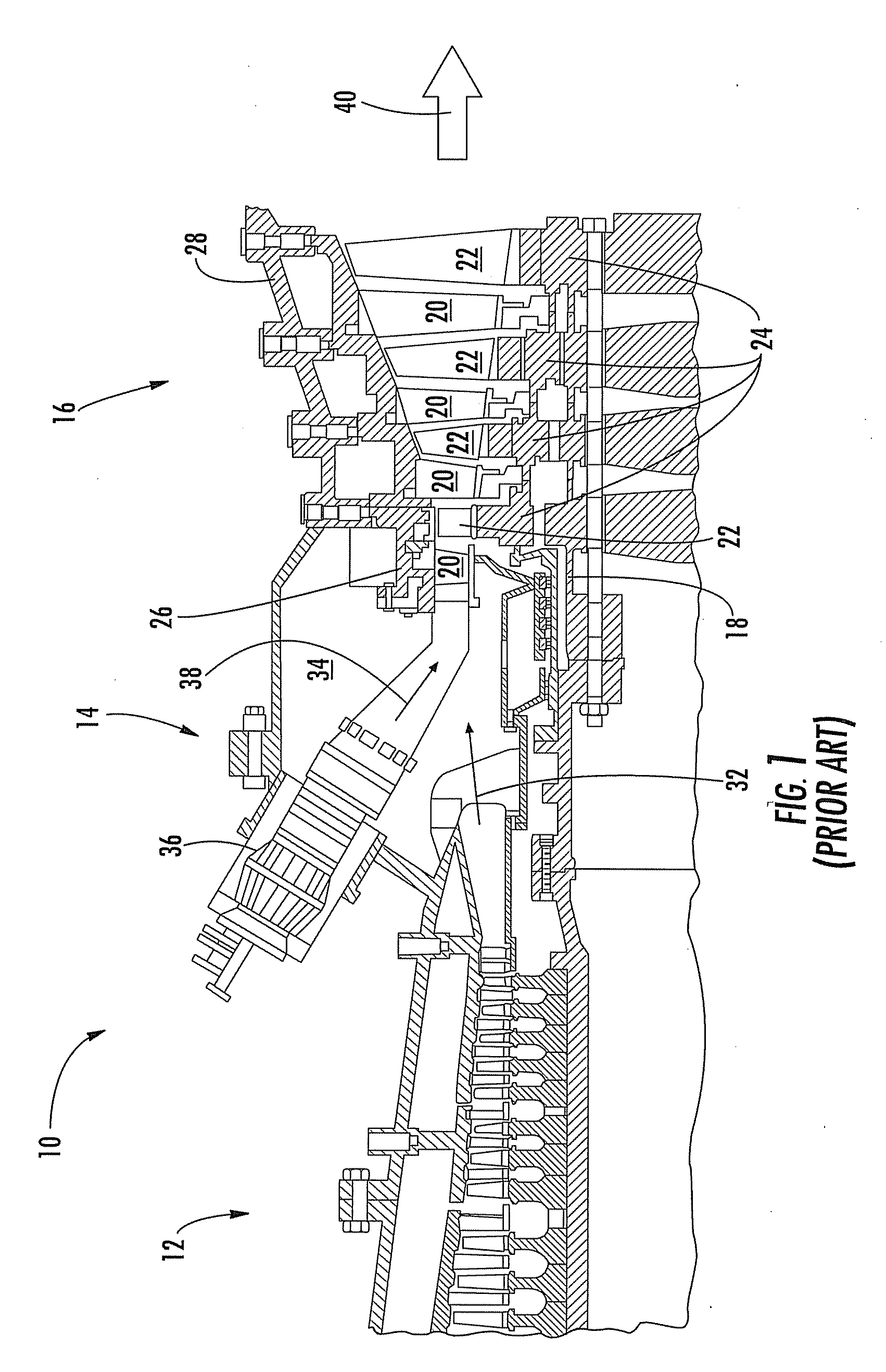 Leakage flow minimization system for a turbine engine