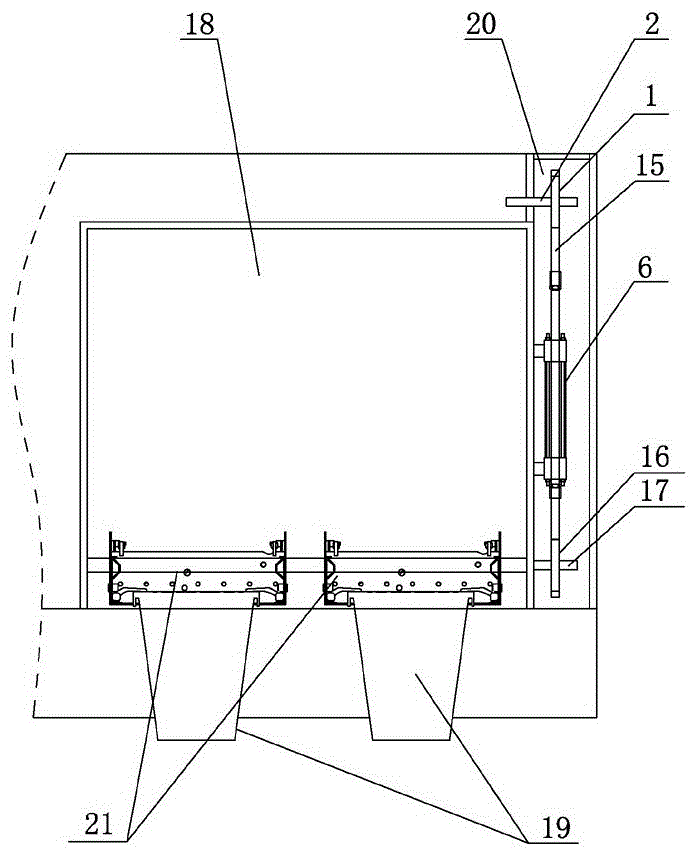 An automatic overturning frame overturning action control system