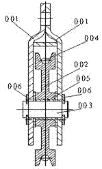 Turnover device of pulley of heavy steel structural part