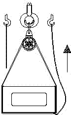 Turnover device of pulley of heavy steel structural part