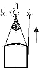 Turnover device of pulley of heavy steel structural part