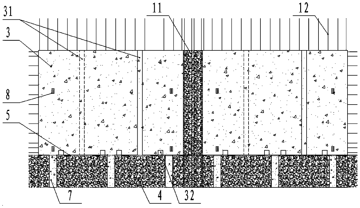 A kind of inner wall connecting structure and construction method thereof