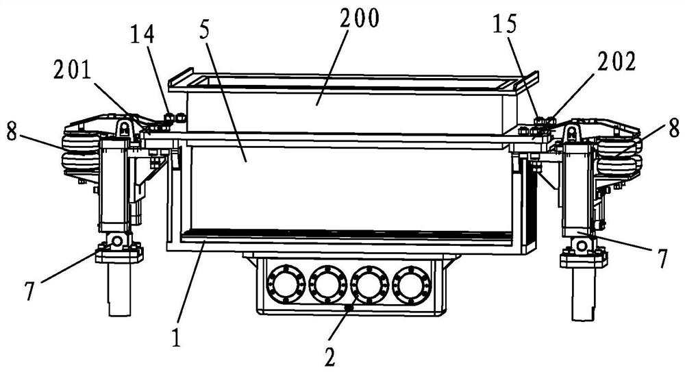 A vibration forming device and forming machine for forming low-noise concrete bricks