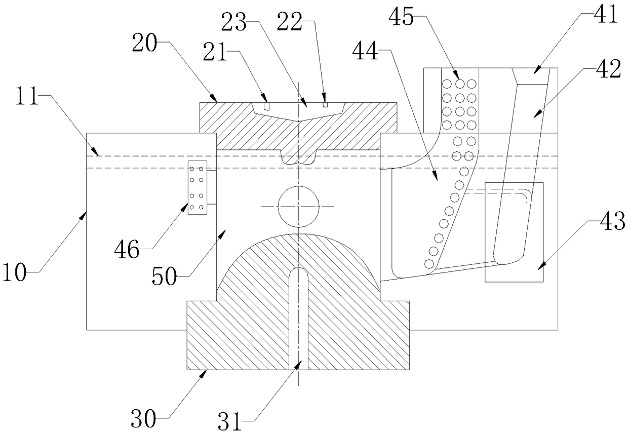 Machining system for downward core pulling casting piston