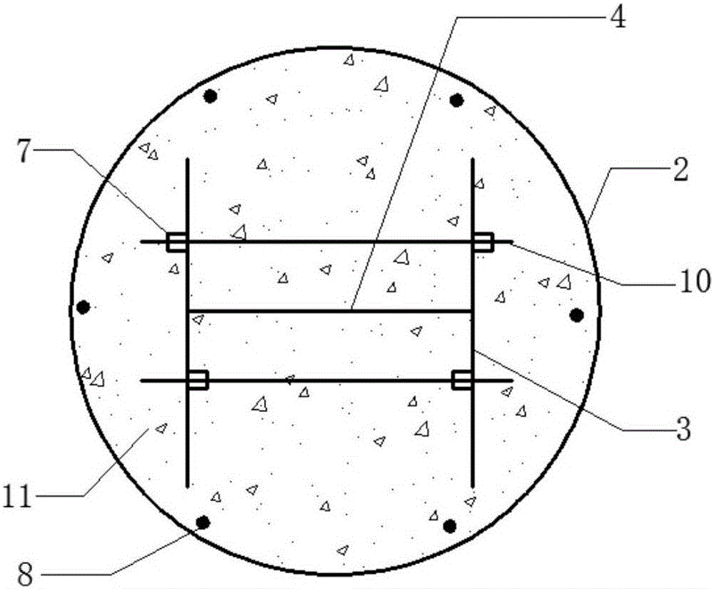 A quick connection method for prefabricated steel pipe-constrained steel concrete pier columns and cap beams