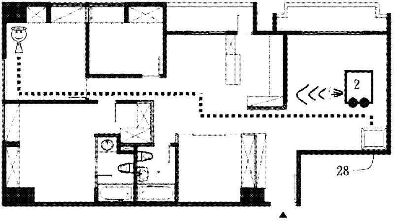 Automatic mobile apparatus for health nursing instrument