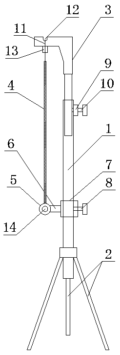 Projection screen stand that is stable in use