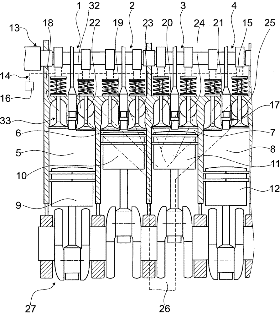 Diesel engine and method for starting a diesel engine