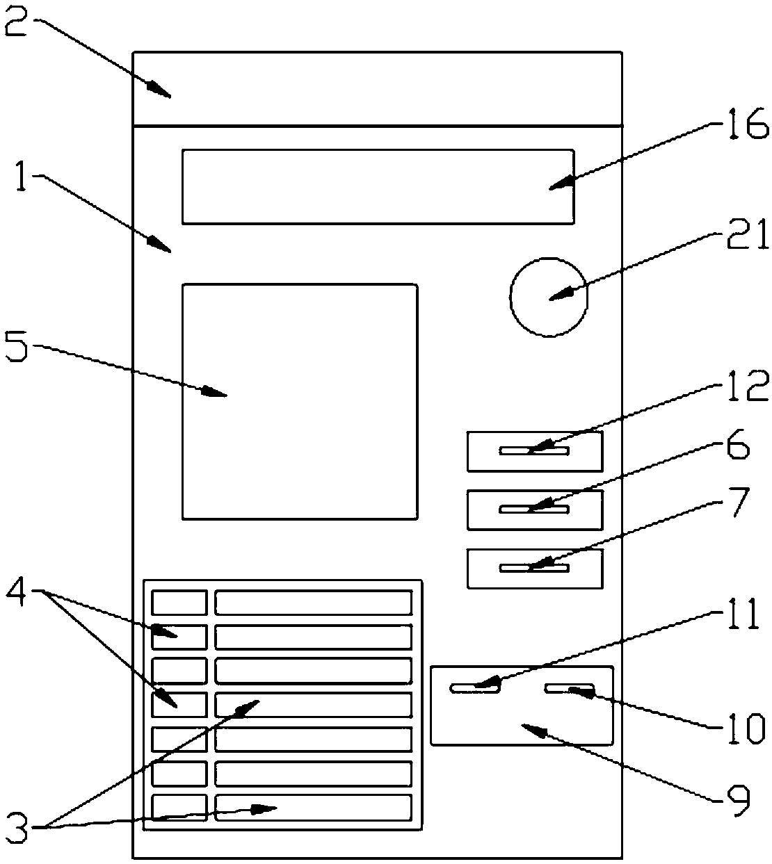 Bus station and platform integrated machine