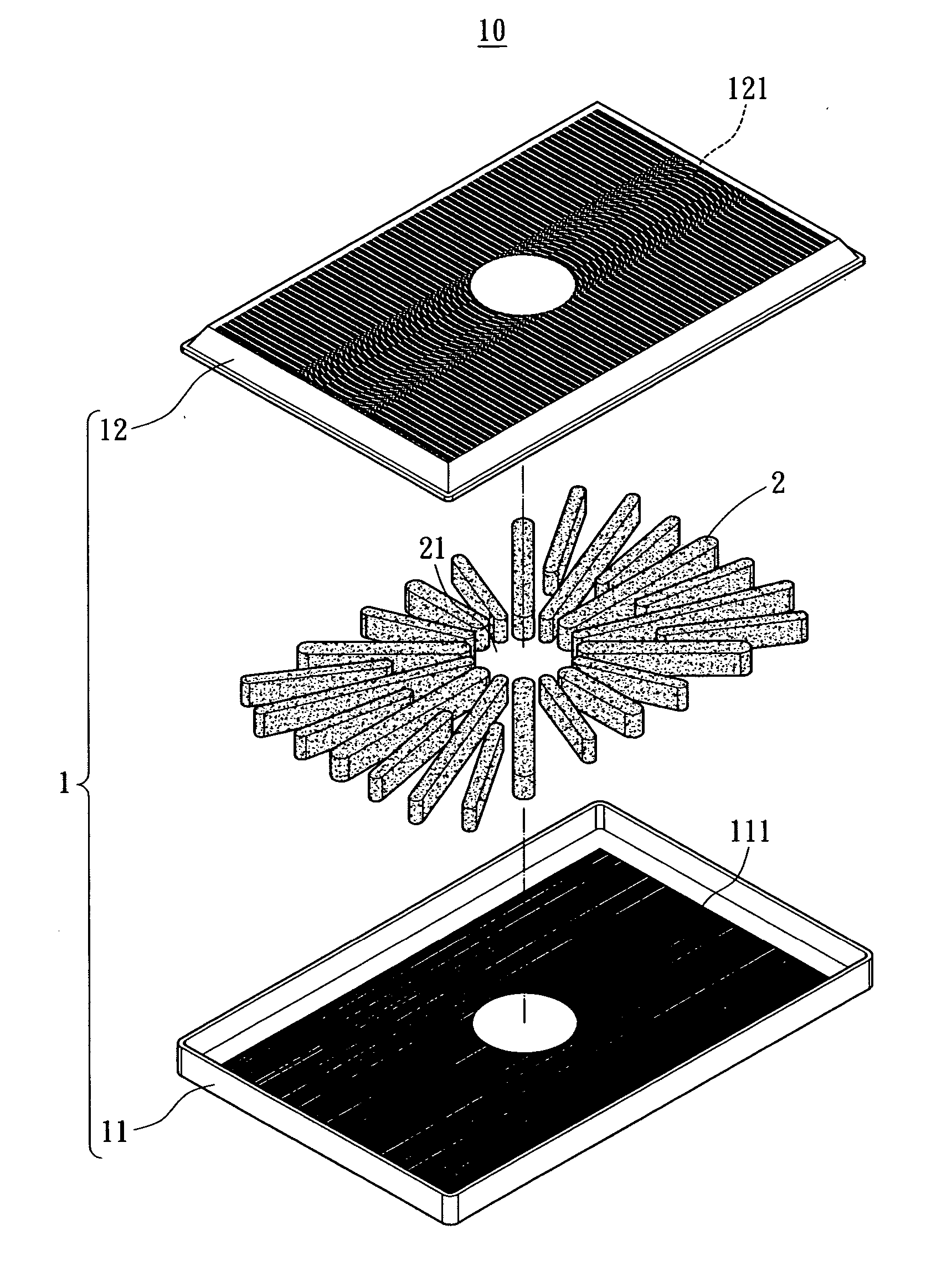 Structure of heat conductive plate