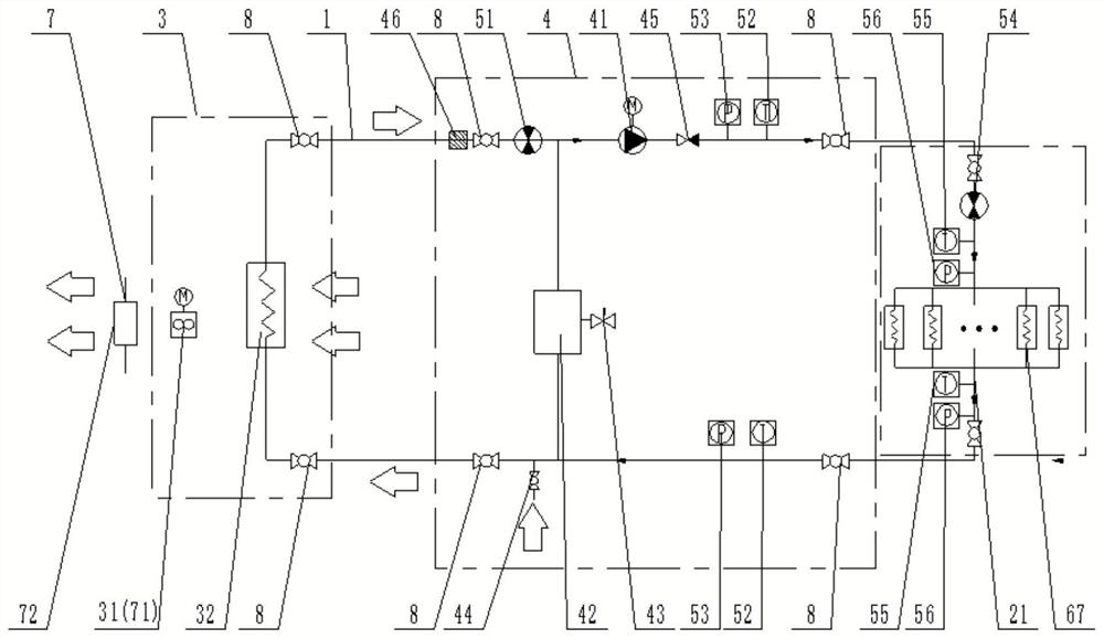 Heat dissipation system for mine car