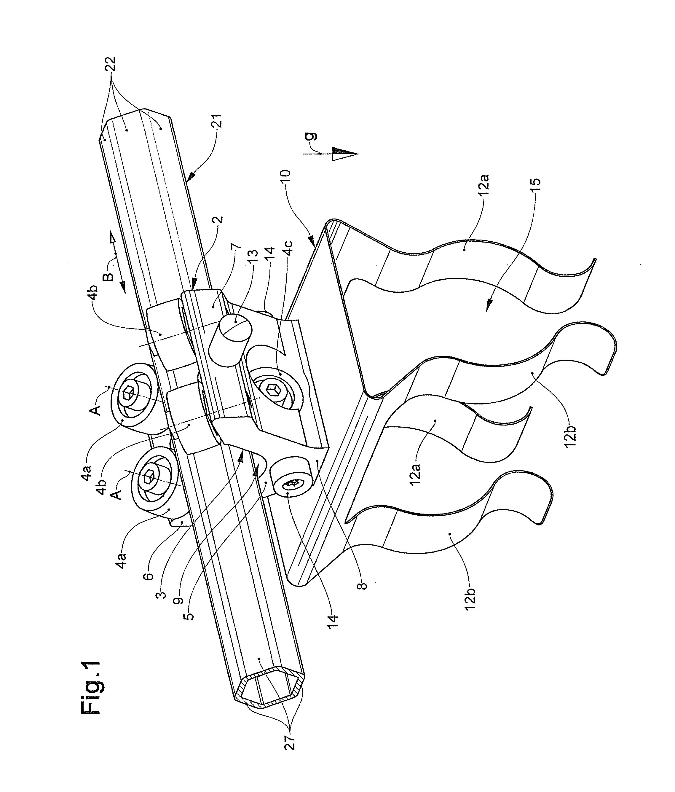 Method and device for the transfer of piece goods to a conveying installation