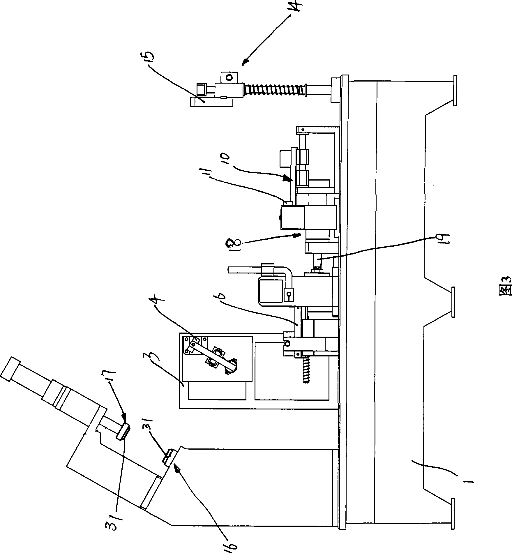 Clamping fixture for correcting vehicle frame