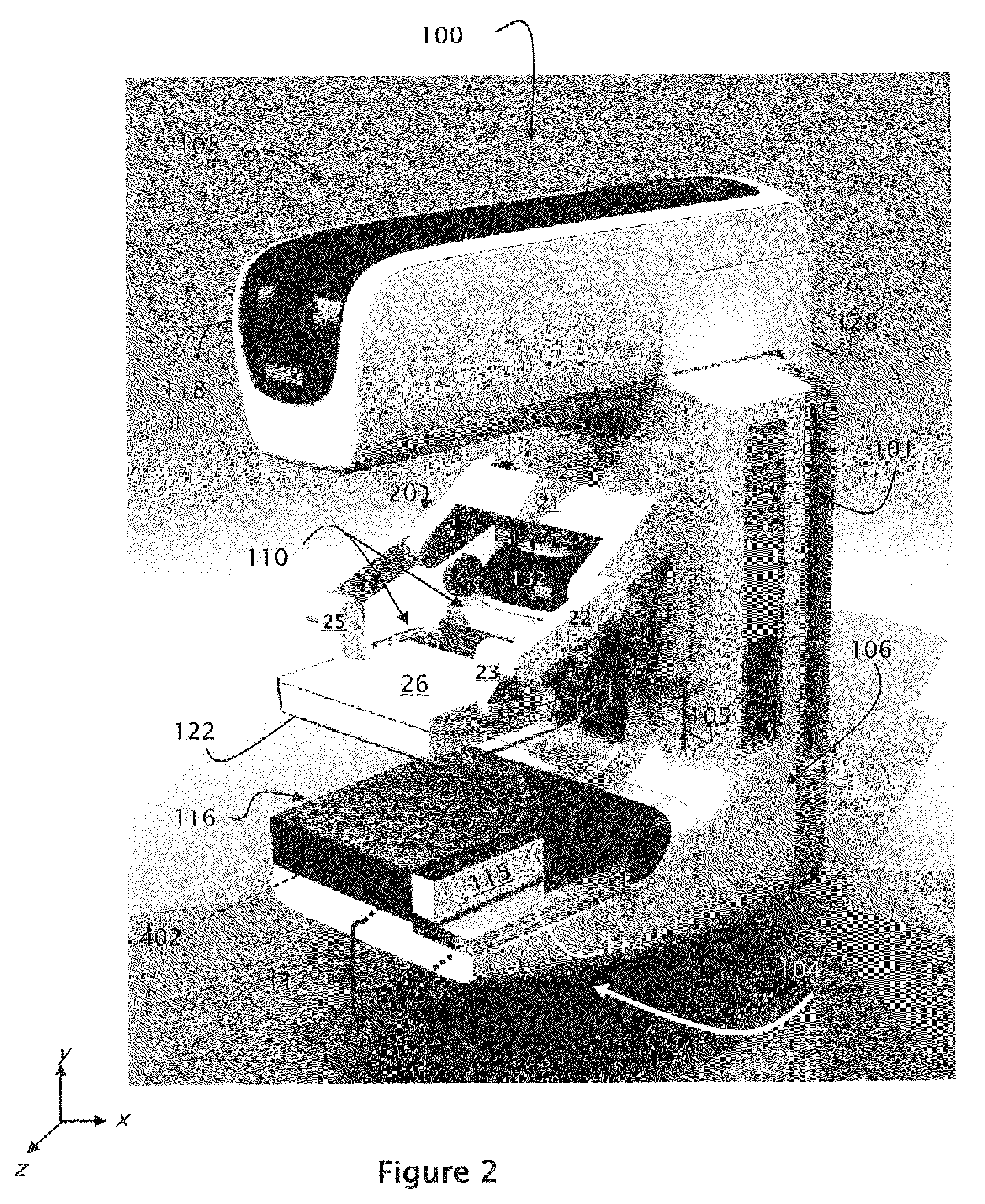 System and Method for Molecular Breast Imaging with Biopsy Capability and Improved Tissue Coverage