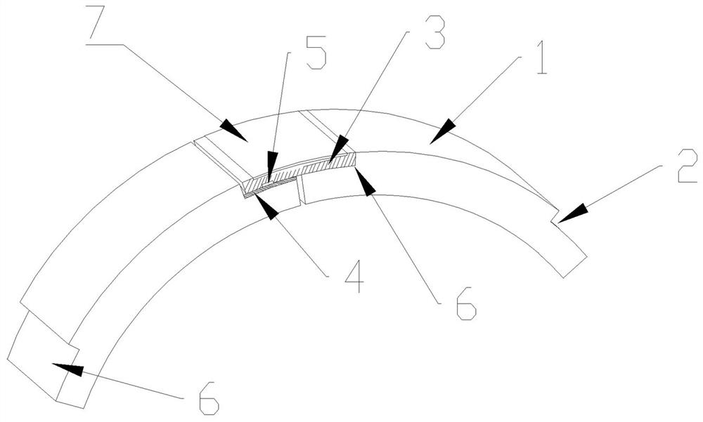 A plug-in sealed shield segment