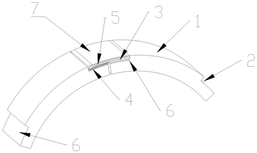 A plug-in sealed shield segment