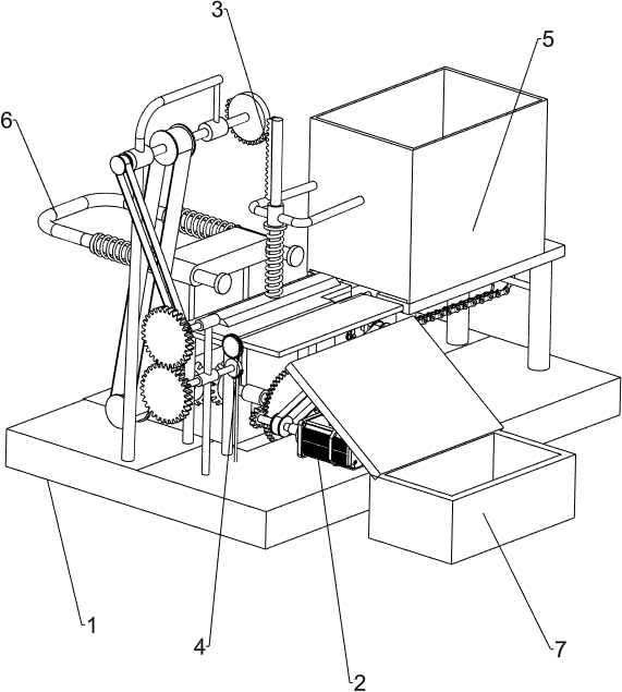 Overturning type thin steel plate flanging machine