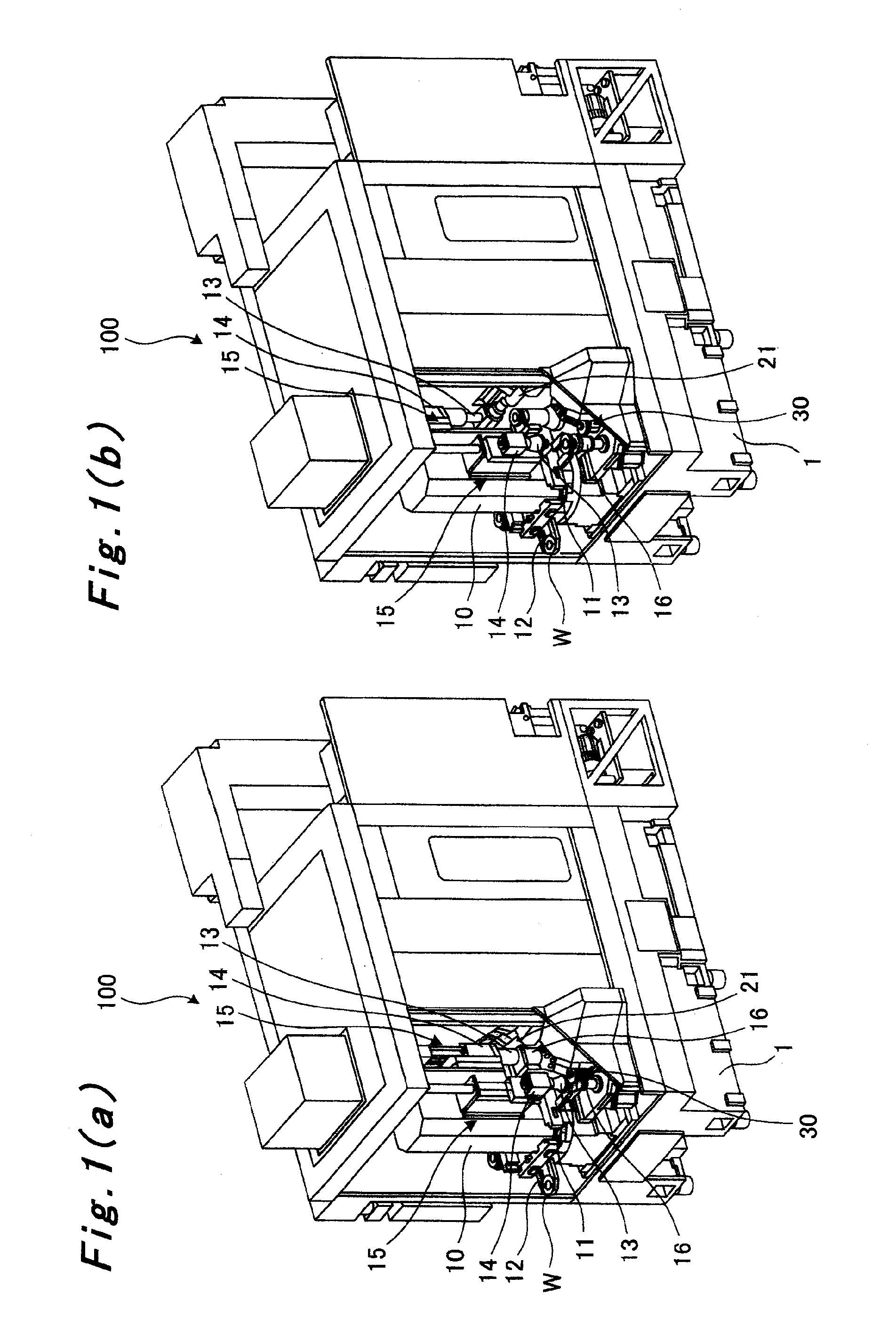 Chamfering device and gear processing machine provided therewith