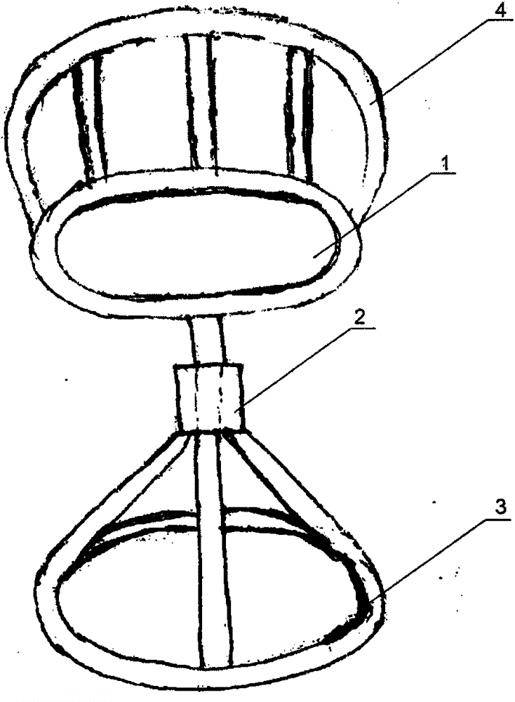 Liftable bathing chair