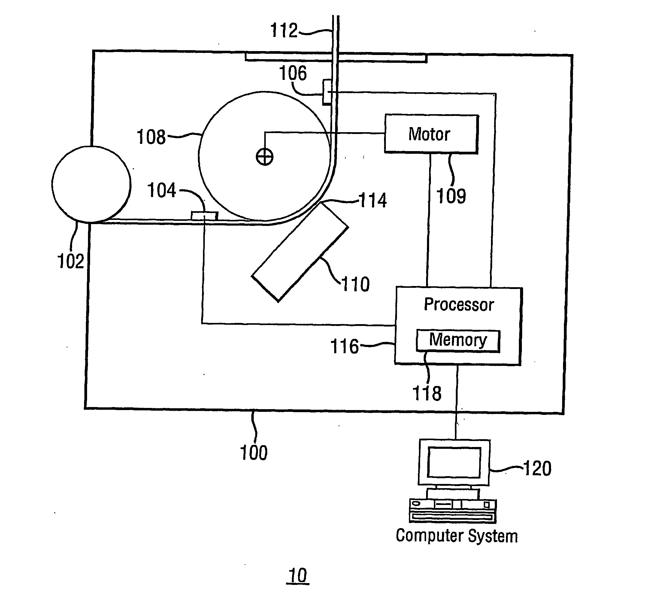 System and method for determining the status of a label in a roll of label stock