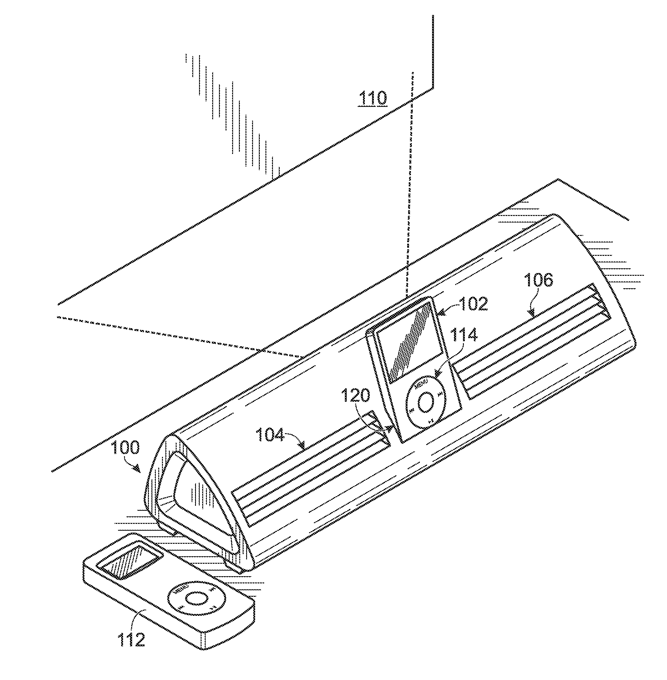 Video dock for portable media player