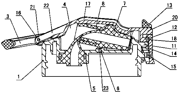 Antifouling and environment-friendly drink cup cover with nozzle and processing method