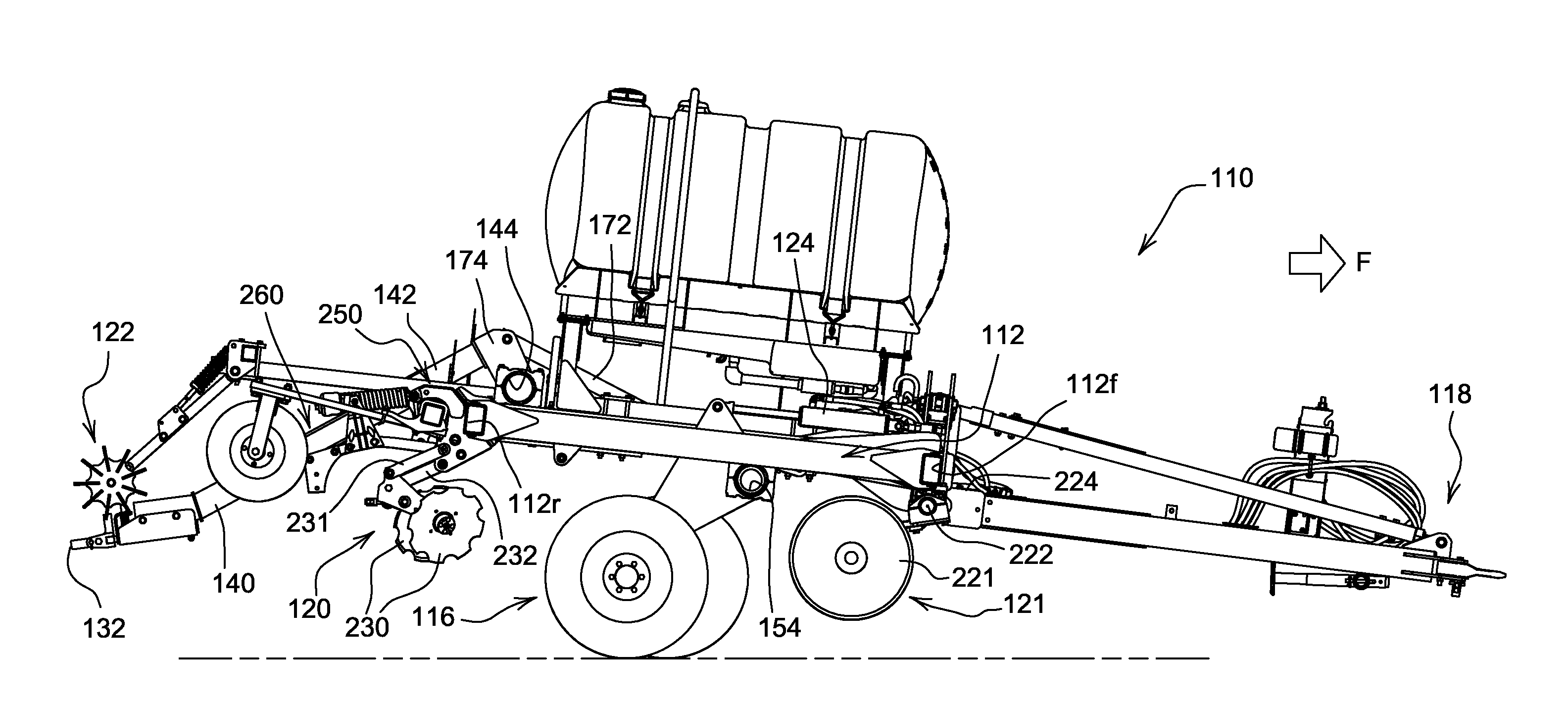 Strip tillage implement