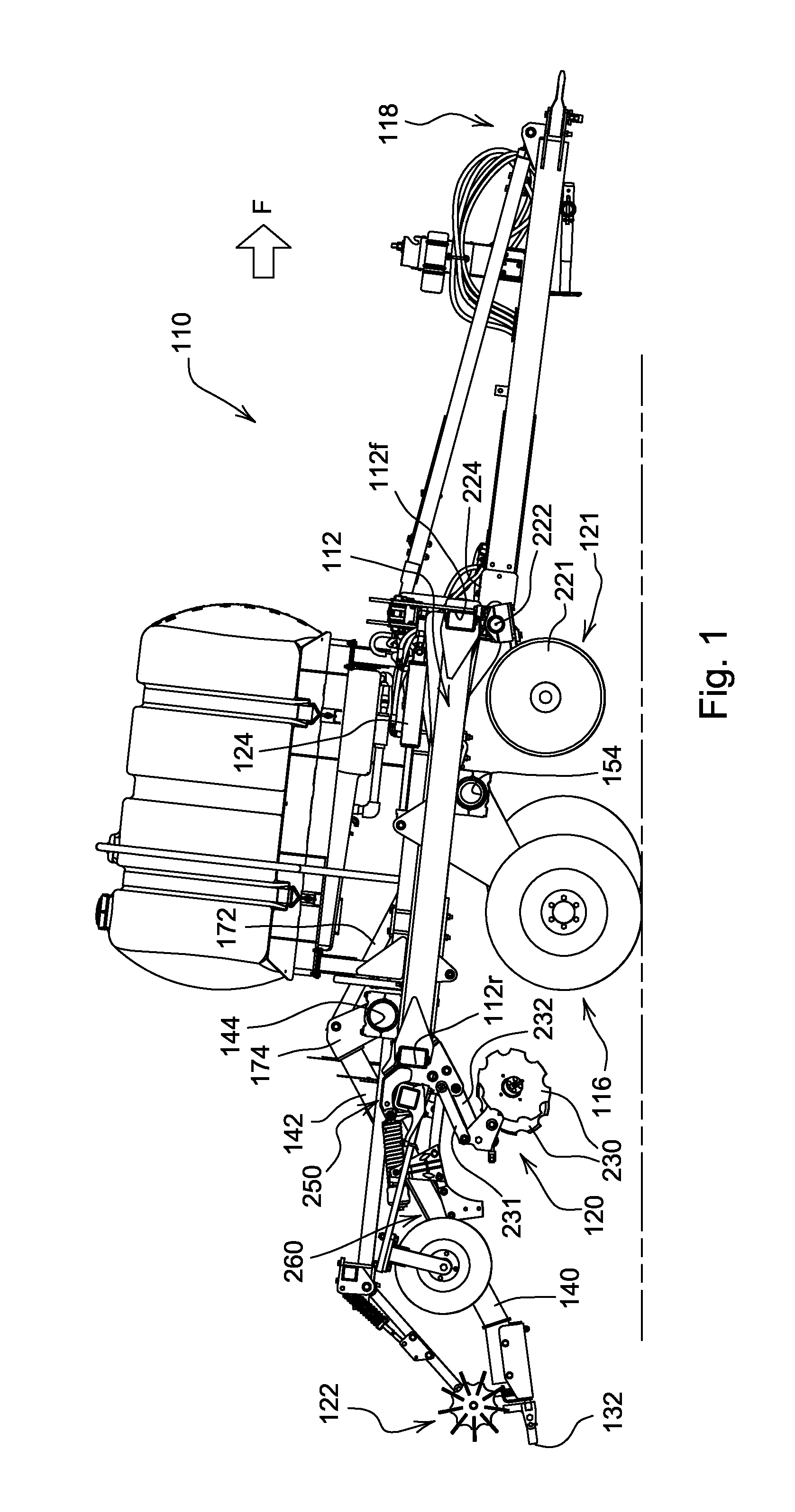 Strip tillage implement