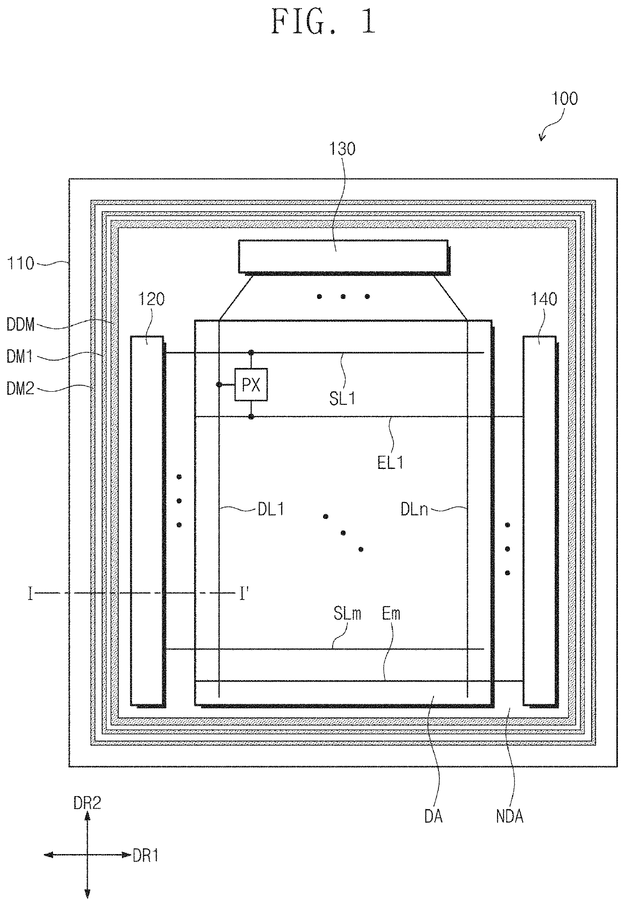 Display apparatus having dam members