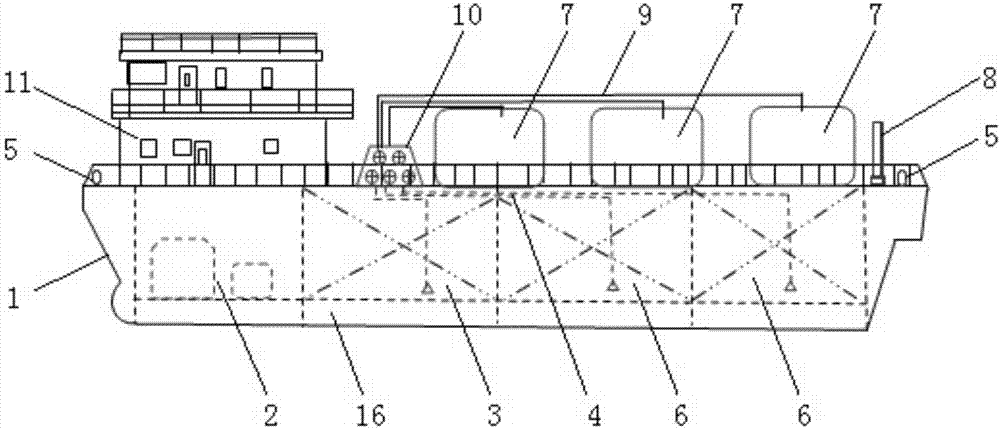 Large water movable multifunctional sewage treatment device and sewage treatment method