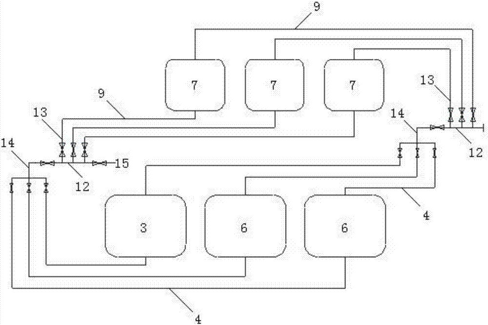 Large water movable multifunctional sewage treatment device and sewage treatment method