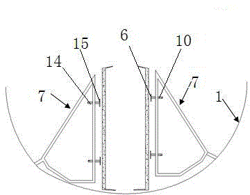 Wind power blade web plate perpendicularity regulating tooling and regulating method