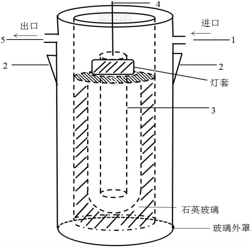 Device capable of carrying out real-time separation and detection on photocatalytically degraded product of pollutant