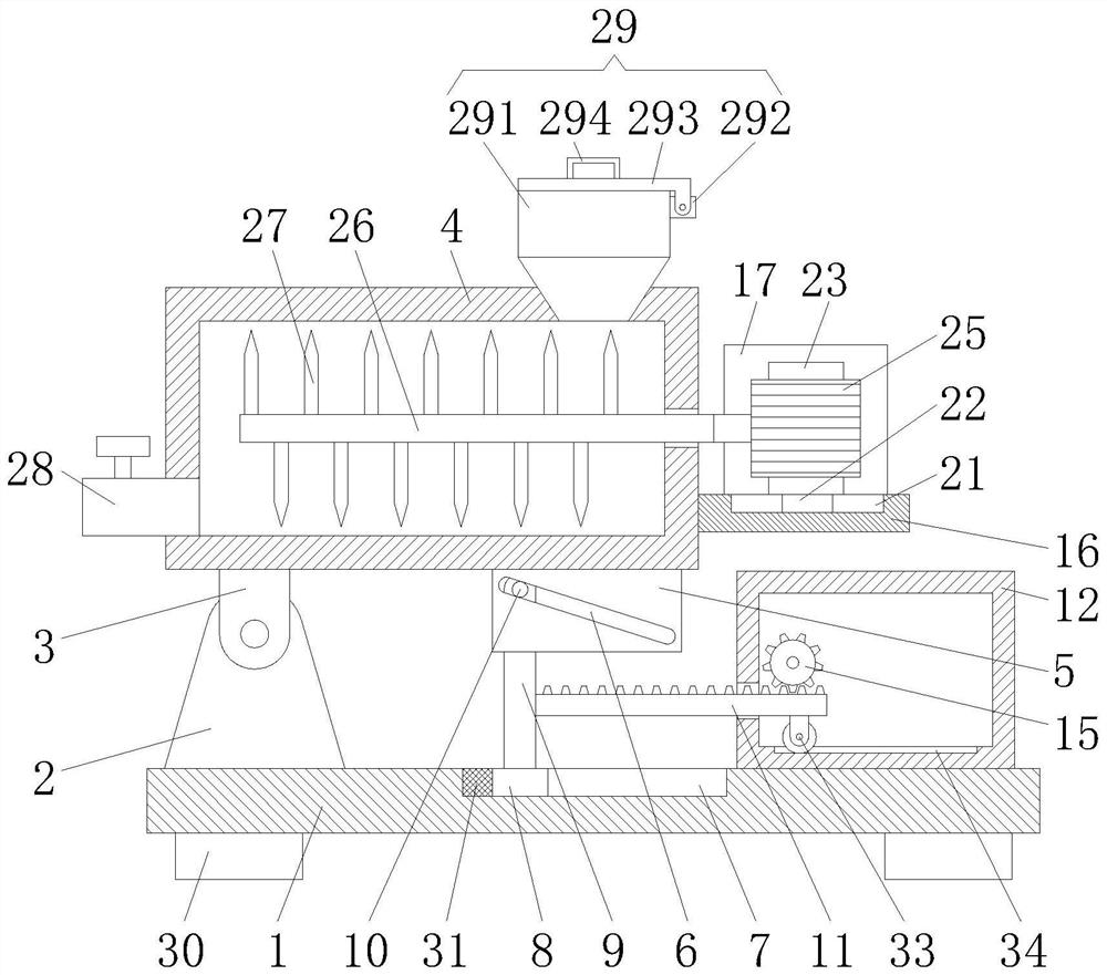 A crushing equipment for agricultural straw that is convenient for unloading