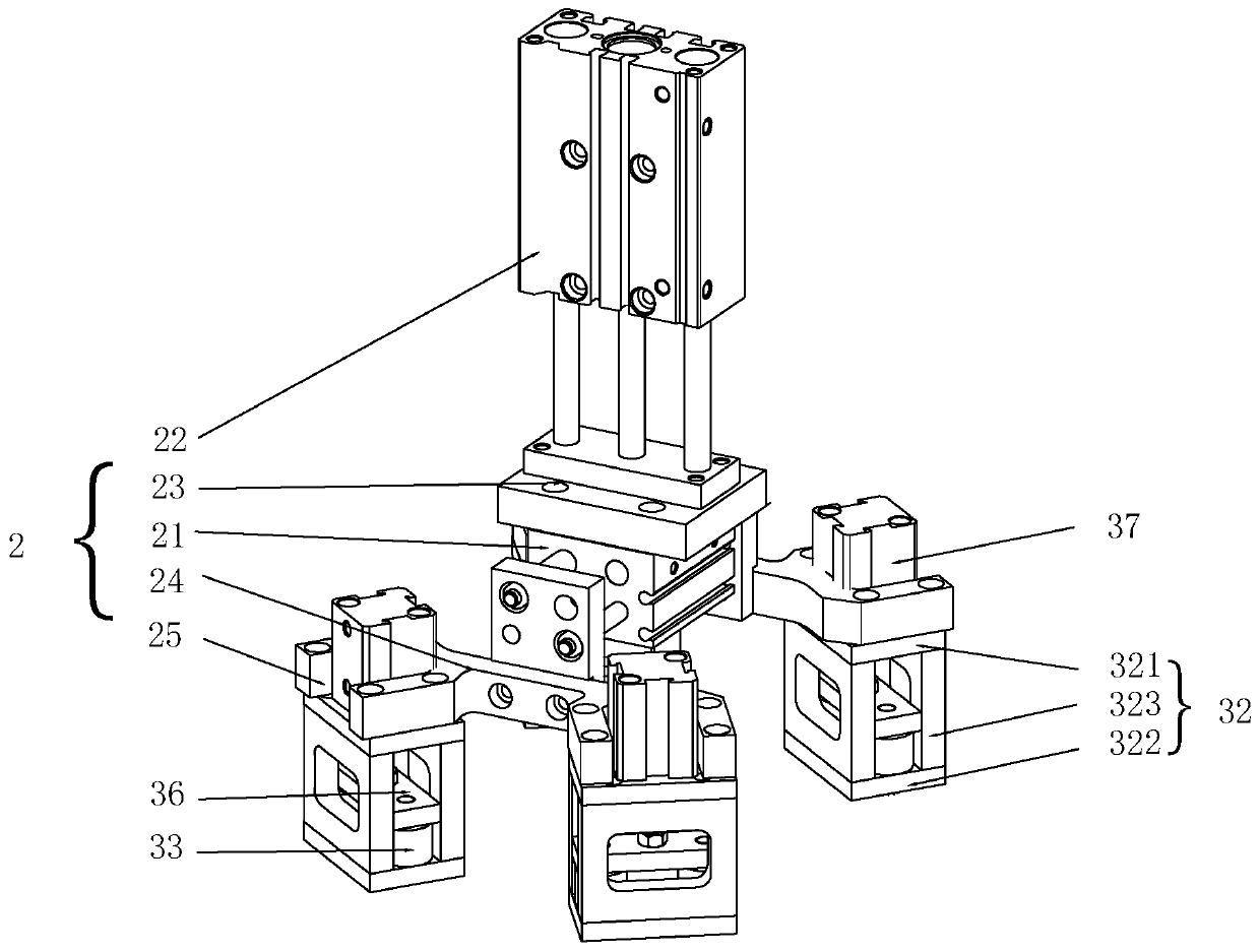 Grabbing device and transfer mechanism