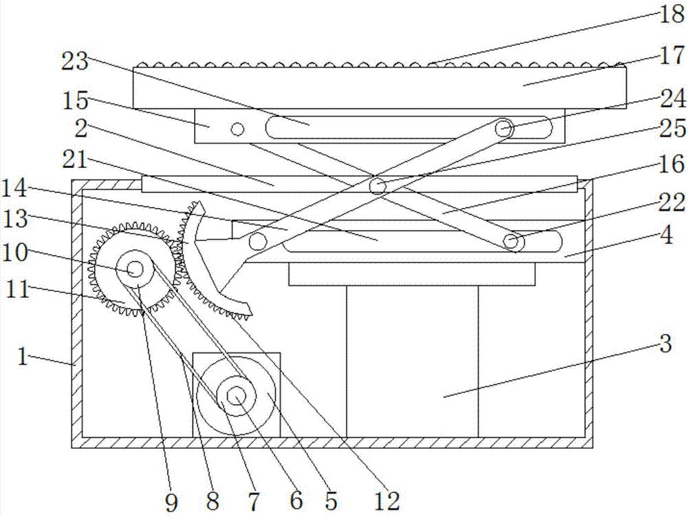 Liftable mounting and maintaining device