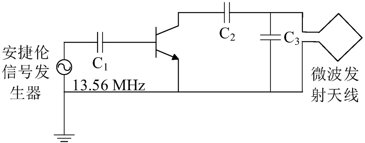 Passive wireless temperature sensor