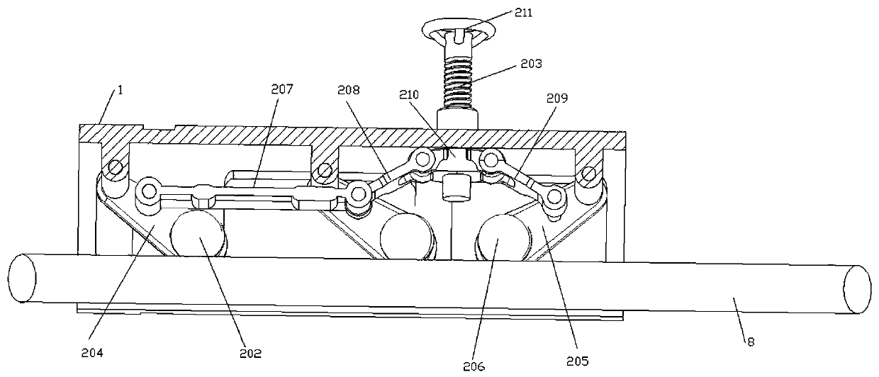 A two-degree-of-freedom motion mechanism suitable for 10kv power distribution work